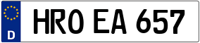 Trailer License Plate